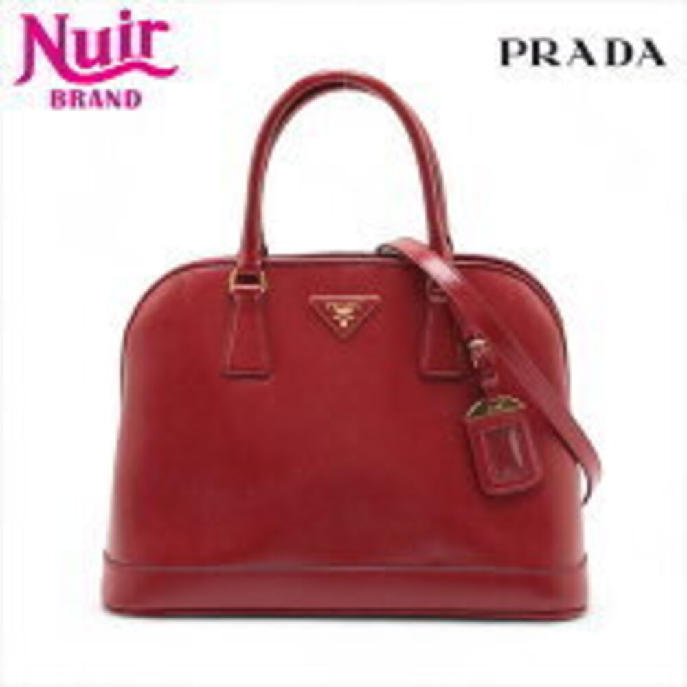 Prada Patent Vernis leather handbag red